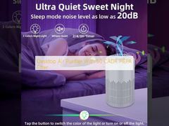 Desktop Air Purifier With 50 CADR HEPA Filter 