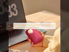 rechargeable hand warmer With 2000mAh Battery USB Power Source