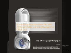 Humidifying Function Desk Fan With 2000mAh Battery And Lightweight  For Office Use