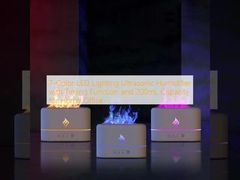 7-Color LED Lighting Ultrasonic Humidifier with Timing Function and 200mL Capacity for Home Office