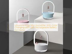 Ultrasonic Cool Mist Humidifier With Color Changing LED Light Rechargeable Battery  For Home 