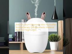 Anti-Dry Burn Ultrasonic Mini Humidifier Aromatherapy Diffuser Plastic Material RGB LED Night Light 