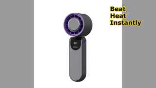 Portable Cooling Fan Digital Display 4000mAh