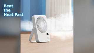Quiet Portable Misting Fan Cools You Fast