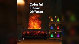 Flame Diffuser Humidifier Warm Atmosphere