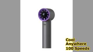 Mini Portable Fan 100 Speeds Digital Display