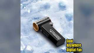 Digital Display Foldable Fan 3000mAh Power