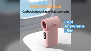 Portable Handheld Fan 00 Speed LED USB Rechargeable