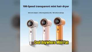 Intelligenter Mini-Ventilator, einfach zu transportieren, für Schlafzimmer und Reisen, kühl