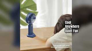 Portable Fan Cools You Anywhere Quiet & Rechargeable