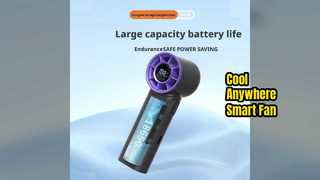 Portable Turbo Fan Digital Display Rechargeable
