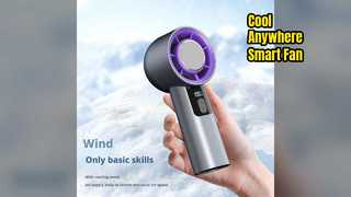 Smart Handheld Fan Digital Display Portable Power