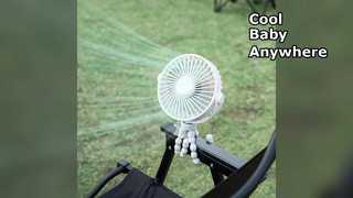Cool Breeze Stroller Fan  Speed Rechargeable