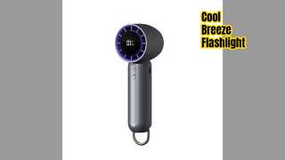 Mini Fan Portable Flashlight USB Cooling