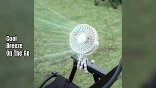 Rechargeable Stroller Fan Flexible Tripod  Speed