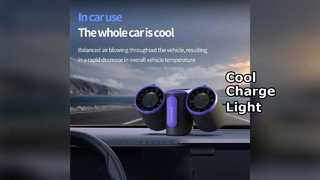 3-in-1 Portable Fan 8000mAh LED Flashlight