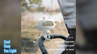 Portable Fan AC  Speeds ight Light