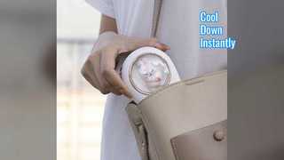 Neck Fan 2000mAh USB Humidify Cartoon