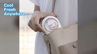 Neck Fan Humidifier USB 2000mAh Portable Cooling