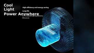 Camping Fan Light Power Bank 10000mAh