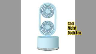 Silent Humidifier Fan Cools & Moistens