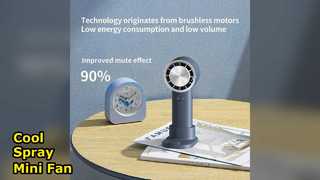Mini Fan USB Rechargeable Cool Spray Portable