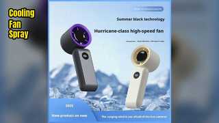 Portable Cooling Fan Spray USB Rechargeable