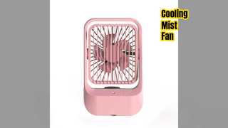 Cooling Fan Humidifier Dual Action 1200mAh