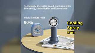 Portable Spray Fan 2000mAh USB Rechargeable Cooling