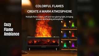 Flame Humidifier Aroma Diffuser Home Decor