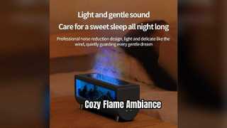 Realistic Flame Humidifier for Cozy Home