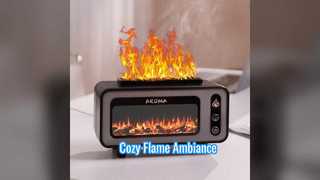 Flame Diffuser Humidifier Cozy Ambiance
