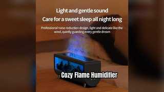 3D Flame Humidifier Home Decor