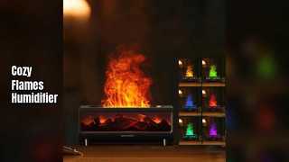 Flame Diffuser Humidifier Colorful Flames Warm Atmosphere