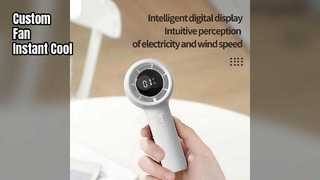 Digital Handheld Fan Custom Rechargeable Outdoor Breeze