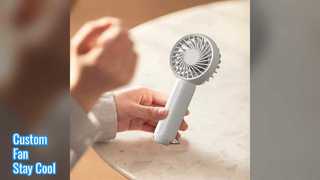 Custom USB Rechargeable Handheld Fan