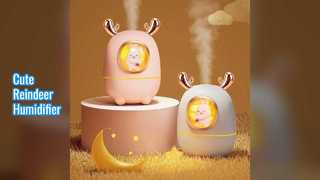 Cute Reindeer Humidifier Night Light