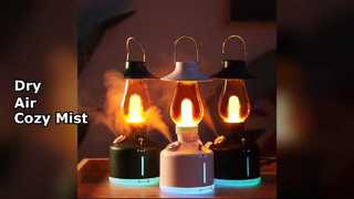 Mini Humidifier Warm Mist LED Light USB Portable