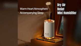 Mini Humidifier Quiet LED USB Portable Dry Air Relief