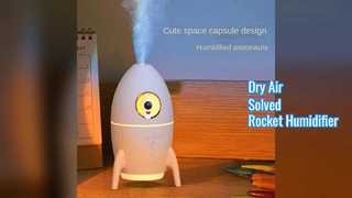 Mini Rocket Humidifier USB LED Aromatherapy