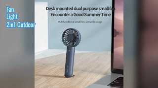Portable Fan Light 2in1 Outdoor Camping Gear