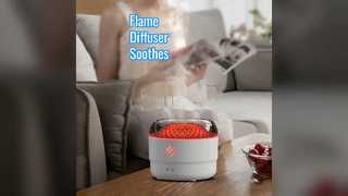 Creative Flame Aroma Humidifier Soothing Ambiance