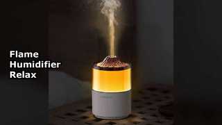 Flame Humidifier Aroma Diffuser USB Mini
