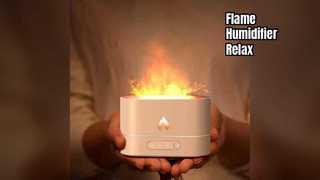Flame Aroma Humidifier 320ml Timer Office