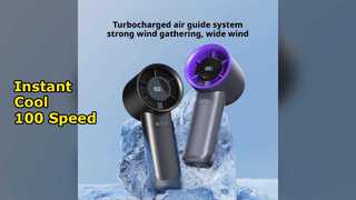 100 Gear Turbo Fan Digital Display Personal Cooling
