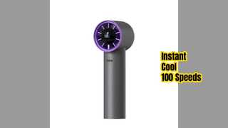 100 Speed Mini Fan Digital Display Portable Cooling