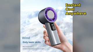 Mini Fan Portable Cooling 3000mAh Brushless Motor