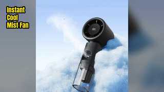 Portable USB Fan: Instant Cool Mist Relief