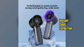 100 Gear Turbo Fan Personal Cooling LED Screen