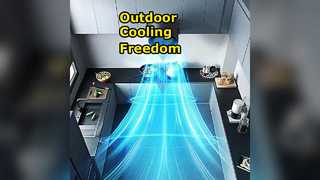 Portable AC Fan Outdoor Rechargeable Cooling